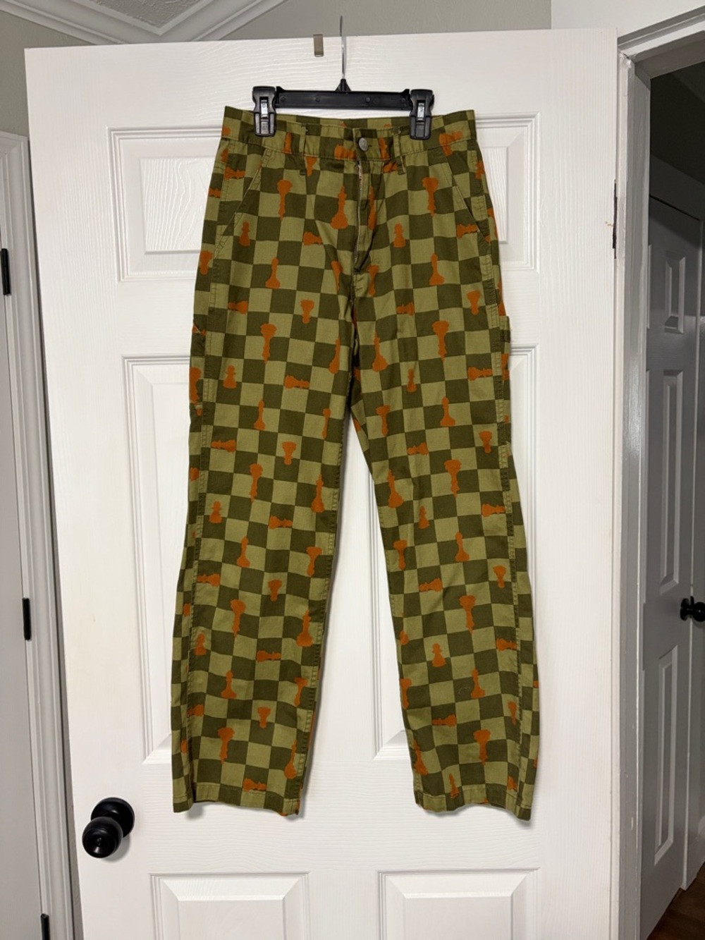 Urban Outfitters BDG Checkered Chess Carpenter Wide Leg Pants